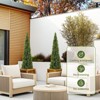 Artificial Trees,Fake Cedar Topiary Tree Outdor,3/4/5ft Tall Fake Cypress Trees for Home Decor,Potted Faux Pine Shrubs Plants Set of 1 or 2 - 3 of 4