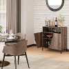 Oblique Door Sideboard Buffet Cabinet, Adjustable Shelves, Ideal for Kitchen, Bedroom and Living Room - 4 of 4