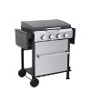 BestParts 4 Burner Propane Grill Outdoor Griddle 49200 BTU Enameled Grill Frame Foldable Side Table for Patio Cooking Stainless Steel - 3 of 4