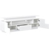Modern, Stylish Functional TV Stand with Color Changing LED Lights,Entertainment Center, High Gloss TV Cabinet for 75+ inch TV, White - 4 of 4
