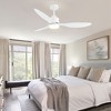 Airsurfer 52-Inch White Ceiling Fan with Remote, Reversible DC Motor, 3 ABS Blades & Color-Changing LED Light - 4 of 4