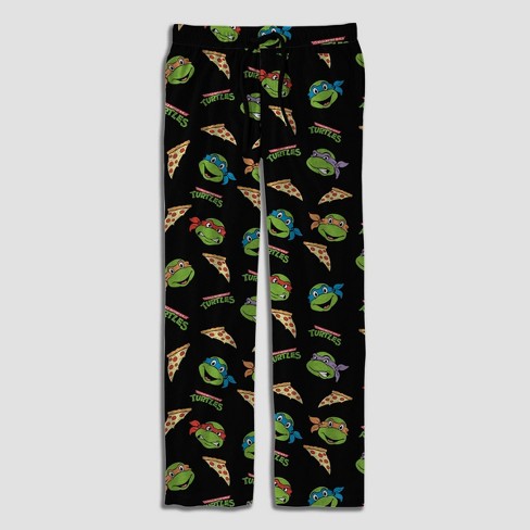Teenage Mutant Ninja Turtles Fighting Allover Mens Lounge Pajama Pants