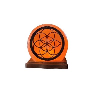 Q&A Himalayan Salt Unity USB Himalayan Salt Novelty Table Lamp: Modern Decor, LED, No Assembly Required - 1 of 4