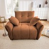 Dexmalle Single Seater Sofa With High-Resilience Support Cushions And Throw Pillows - 3 of 4