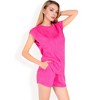 Anna-Kaci Women's Sleeveless Two-Piece Lounge Set with Rolled Hem Shorts - 3 of 4