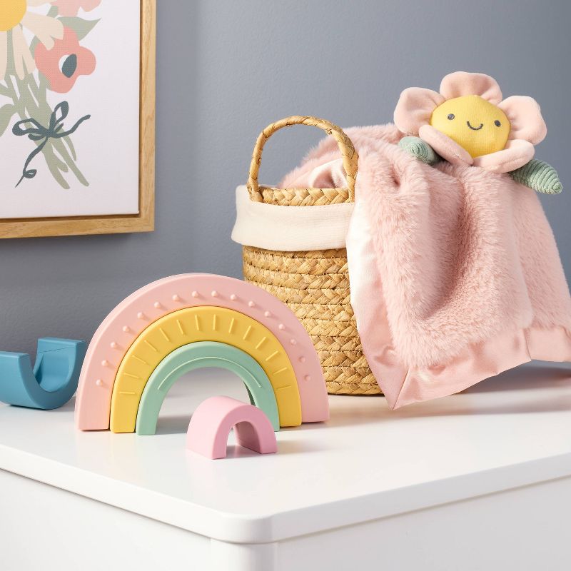 Small Security Blanket Crib Toy - Flower - Cloud Island&#8482;, 3 of 5