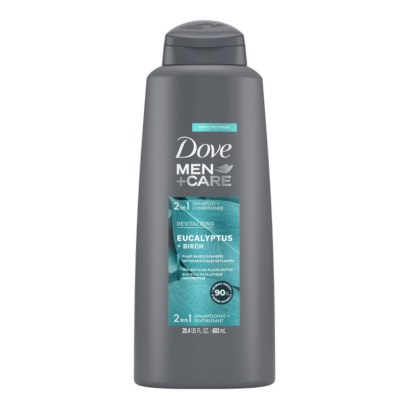 Dove Men+Care 2-in-1 Shampoo and Conditioner Blue Eucalyptus - 20.4 fl oz, 2 of 5