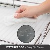 Hold N’ Storage - Hard plastic shelf liner for pull out shelf, fits same size pull out cabinet organizers -  Clear frosted shelf protector - 4 of 4