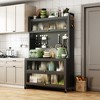 Kitchen Cart with Shelves and 360¡ã Smooth Wheel - 3 of 4