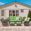 UPTION 6-Piece Steel Outdoor Patio Conversation Seating Set - 4 of 4