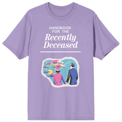 Beetlejuice Handbook For The Recently Deceased Crew Neck Short Sleeve Purple Haze Women's T-shirt