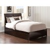Platform Bed with Footboard & 2 Drawers - Storage Bed Frame - Slatted Support - 3 of 4