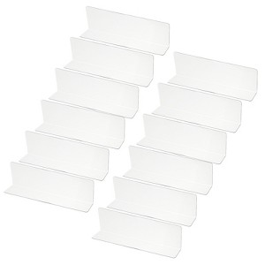 Unique Bargains Acrylic Smooth L-Shaped Bedroom Kitchen Office Shelf Divider - 1 of 4