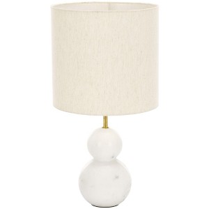 Evadne 22" Marble Table Lamp - TBL3005 - Black/White - Safavieh - 1 of 4