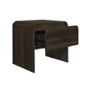 New Classic Furniture,Mara 15.7 in Walnut Rectangular Wood End Table (Set of 2) - 3 of 4