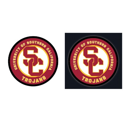 Evergreen Ultra-Thin Edgelight LED Wall Decor, Round, University of Southern California- 23 x 23 Inches Made In USA