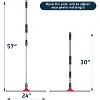 Professional Floor Squeegee for Concrete, 24" Large Heavy Duty Squeegee Broom with Telescopic Handle for Garage - 2 of 4