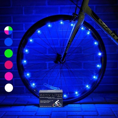 Activ Life Bike Lights, Best Basket Stuffers for Boys & Teen Gifts; with Battery Included - 1 Tire Pack, Blue