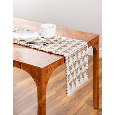 Unique Loom Chindi Jute Geometric Indoor Hand Made Area Rug