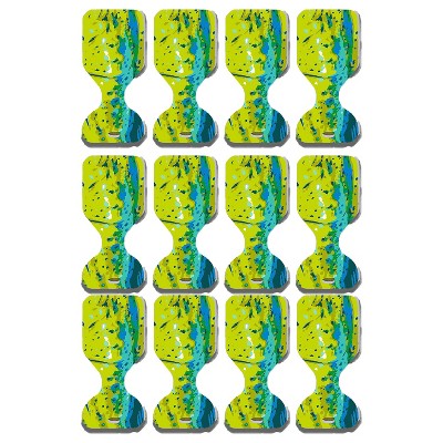 Vos Water Saddle Swimming Pool Float Lounge Seat for Adults & Kids, Made with UV Resistant Foam for Floating, Multicolored Graphic Print (12 Pack)