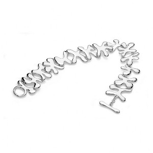 Lucy Quartermaine Splash Bracelet - Artistic Sterling Silver Design - 1 of 4