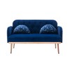 Comfy Upholstered Modern Velvet Loveseat Sofa for Living Bedroom Leisure Areas - 4 of 4