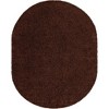 Unique Loom Solid Shag Solid Indoor Woven Area Rug - 2 of 4