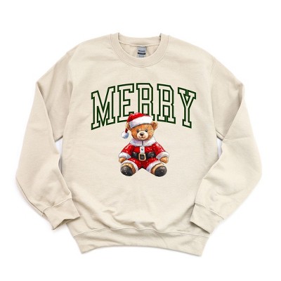 Simply Sage Market Women's Graphic Sweatshirt Merry Bear