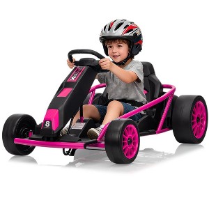24V Go Kart for Kids 8-12 Years, 300W*2 Extra Powerful Motors, 8.1MPH High Speed Drifting with Music,Max Load 175Lbs Outdoor Ride On Toy for Teens - 1 of 4
