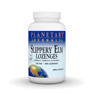 Slippery Elm Lozenges Tangerine by Planetary Herbals  -  200 Lozenge