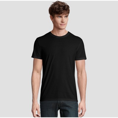 Hanes Premium Men's Short Sleeve Black Label V-Neck T-Shirt - Black S