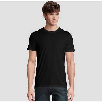 Hanes Premium Men's Short Sleeve Black Label Crew-Neck T-Shirt - Black XL