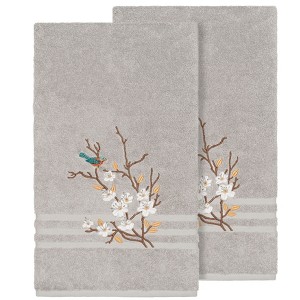 Linum Home Textiles 100% Turkish Cotton SPRING TIME Embellished Towel Set - 1 of 2