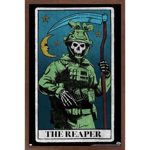 Trends International Call of Duty: Modern Warfare 2 - Ghost Tarot Card Framed Wall Poster Prints - 1 of 4