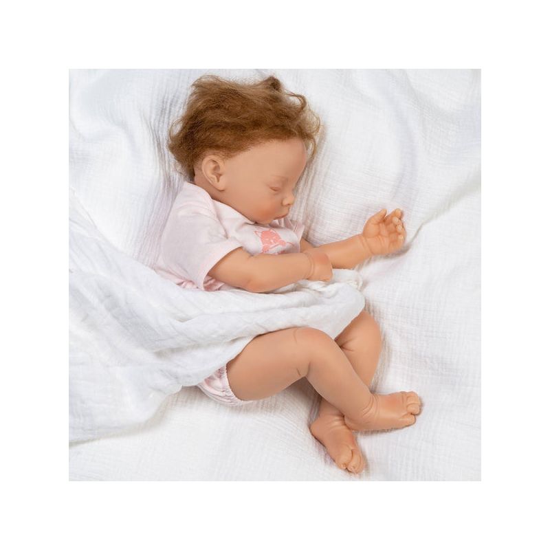 Paradise Galleries Reborn Baby Doll Girl - 18 inch Sleeping Kitten with Rooted Hair, Made in GentleTouch Vinyl, 5-Piece Realistic Doll Gift Set, 4 of 7