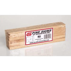 Glazelock 8in Natural Pine Wood Shims - 1 of 4