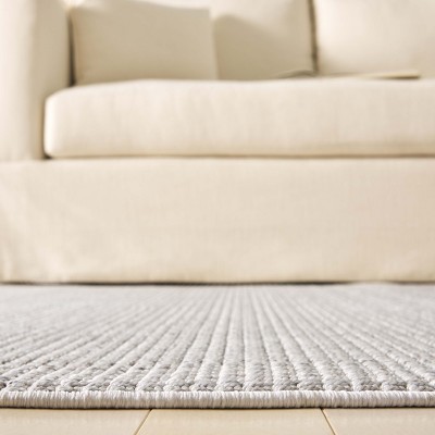 Serenity Gray Wool and Synthetic Runner Rug 2'2" x 8'