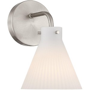 Possini Euro Design Possini Euro Cielo 9" High Brushed Nickel Wall Sconce - 1 of 4