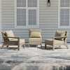 WestinTrends Avalon Outdoor Patio HDPE Loveseat Sofa with Patio Cushions - 2 of 4