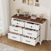 Garvee Wide 6 Drawer Dresser for Bedroom, Wooden Storage Chest of Drawers with Large Capacity for Living Room, Entryway - 4 of 4