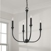 Capital Lighting Decklan 4 - Light Chandelier in  Black Iron - 2 of 4