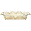 Classic Touch Rectangular Gold Handled Pyrex Holder with Brick Design - 3 of 3