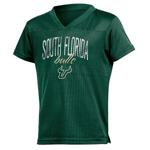 NCAA South Florida Bulls Girls' Mesh T-Shirt Jersey - 1 of 3