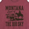 Women's - Instant Message - Montana Land Of Big Sky Graphic Racerback Tank - 2 of 4