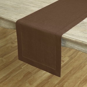Solino Home Linen Classic Hemstitch Table Runner - 1 of 4