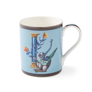 Kit Kemp by Spode 12oz Alphabet Mug, Unique Stylish Monogram, Fine China, Dishwasher Safe, Personalized Initial, Fabulous Mug with Gift Box - 1 of 4