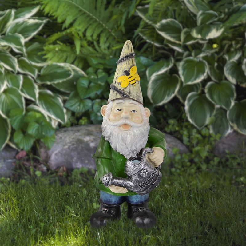 Northlight Gnome with Watering Can Outdoor Garden Statue - 15.5", 2 of 6