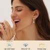 3 Pairs 14K Gold Plated Earring Set: Chunky Huggie Hoops & Studs for Cartilage Stacking - 3 of 4