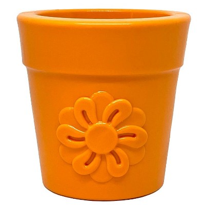 Large Flower Pot Durable PUP-X Rubber eCup Treat Dispenser & Enrichment Toy