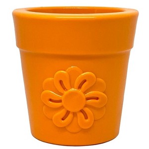 Large Flower Pot Durable PUP-X Rubber eCup Treat Dispenser & Enrichment Toy - 1 of 4